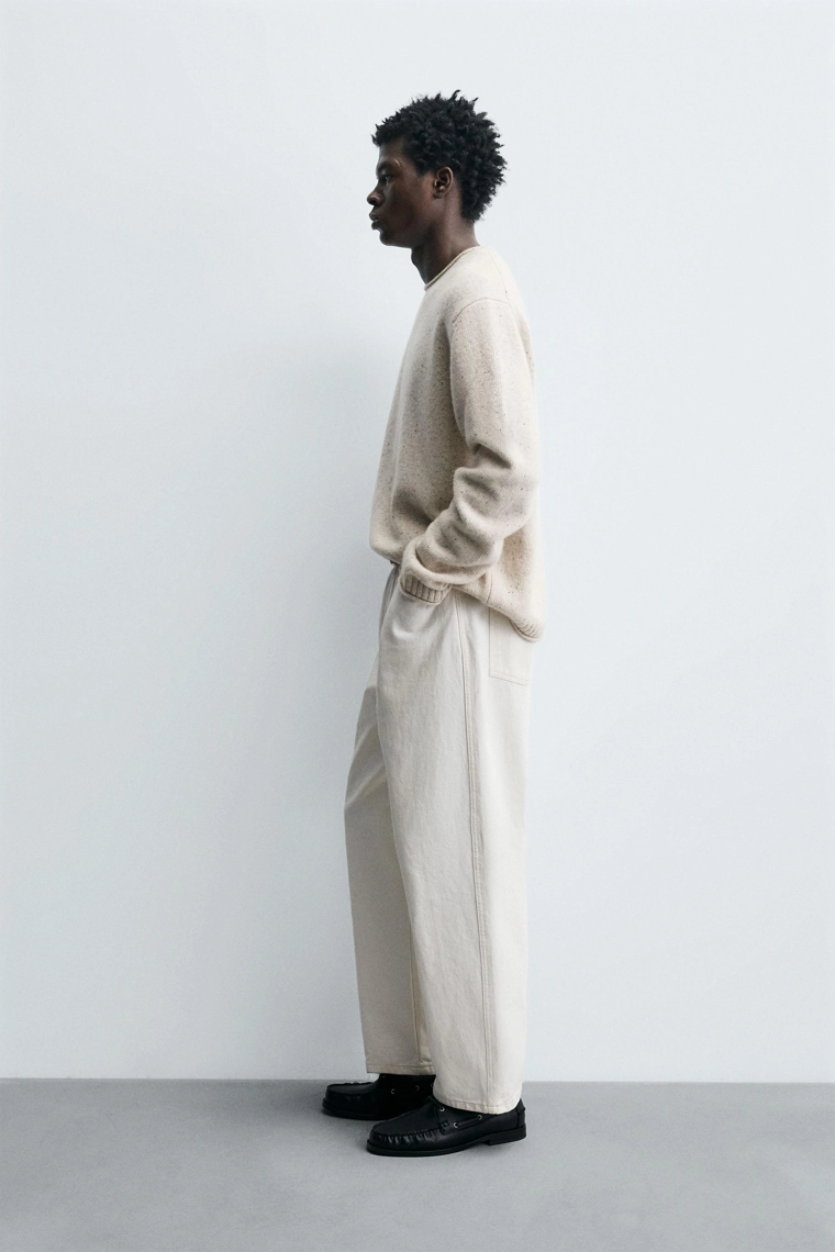 ШЕРСТЯНОЙ СВИТЕР С ПРЯЖЕЙ