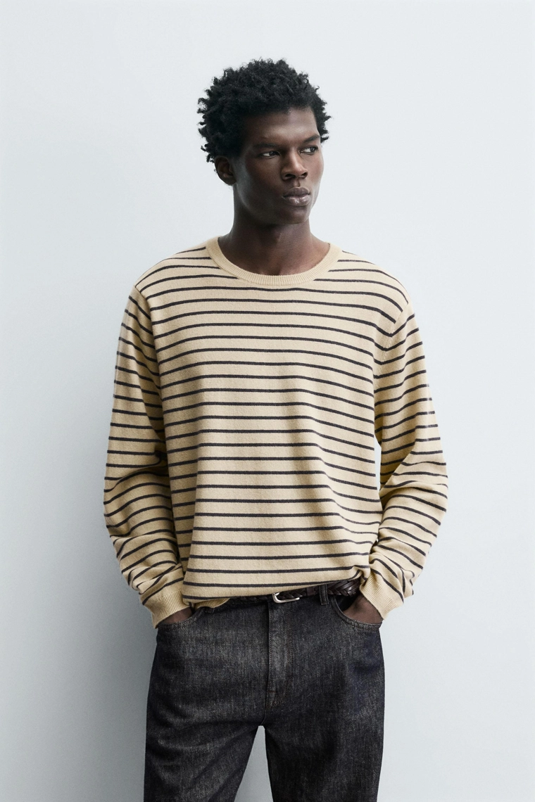 ДЖЕМПЕР В ПОЛОСКУ ИЗ ШЕРСТИ И КАШЕМИРА