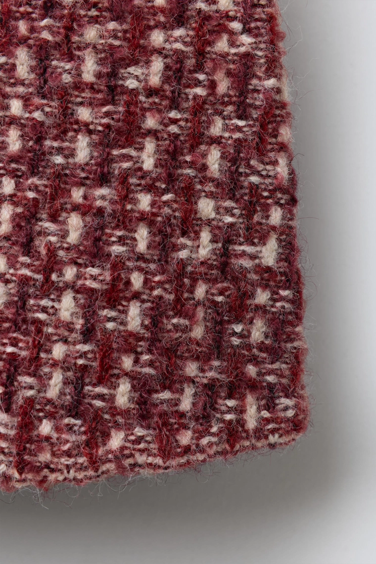 Юбка в клетку из вязаного полотна