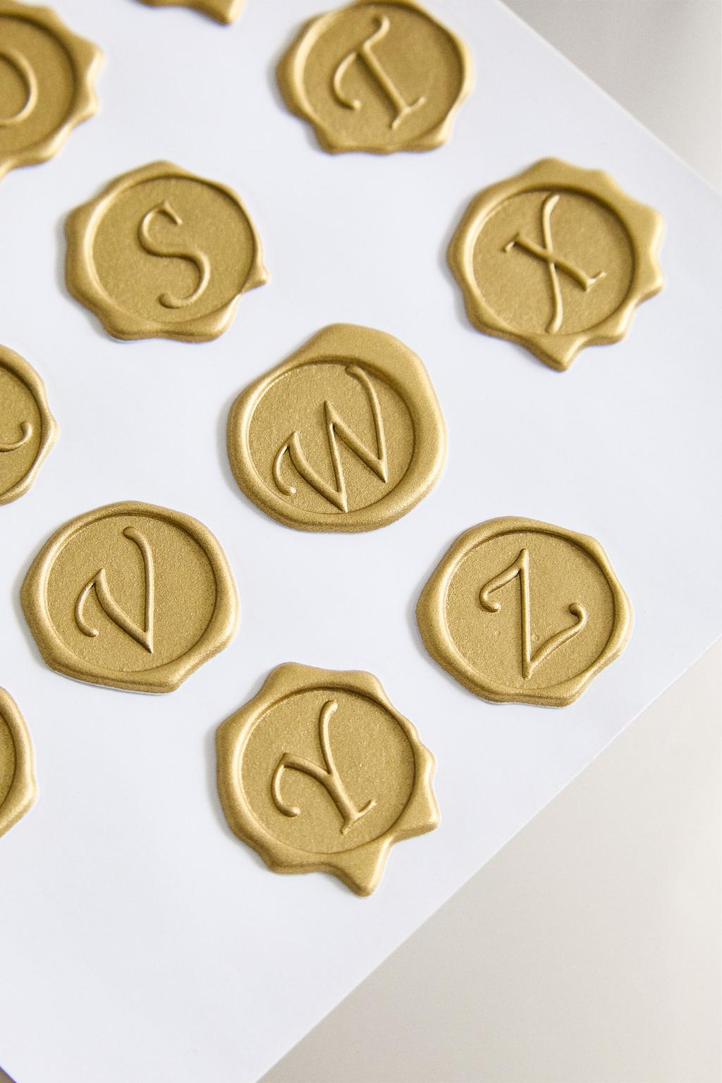 Набор наклеек-печатей с буквами для рождества (набор из 78 штук)