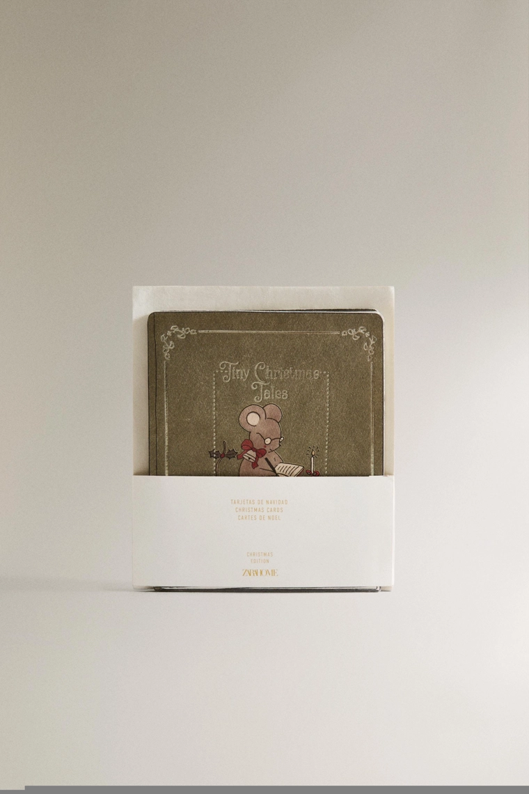 Набор рождественских открыток с животными (набор из 2 шт.)