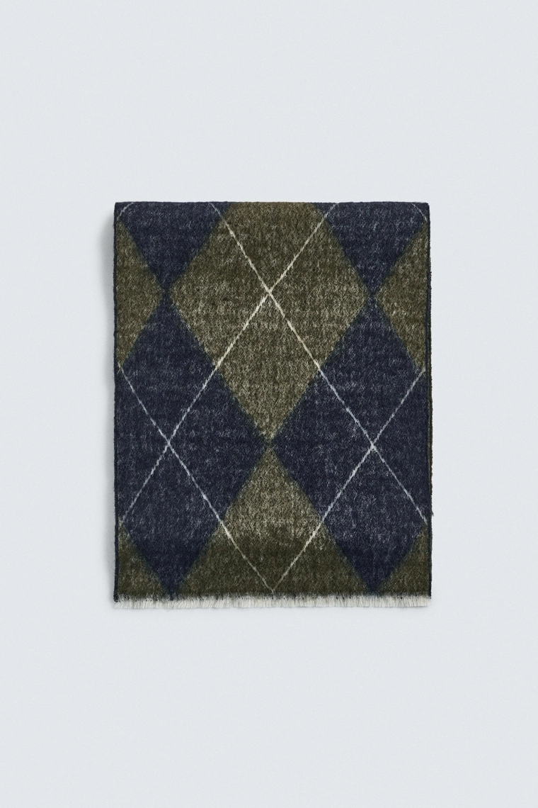 ШАРФ JACQUARD С РОМБАМИ