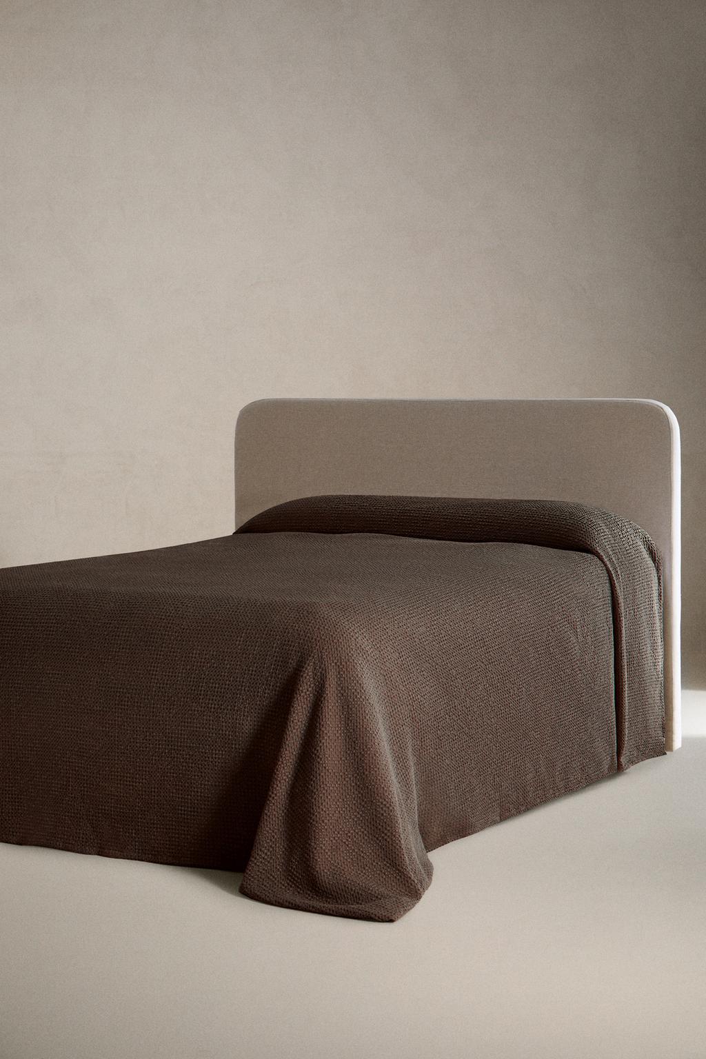 Одеяло из хлопка с мини вафельным трикотажем