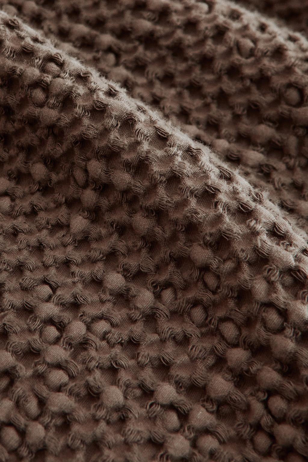 Одеяло из хлопка с мини вафельным трикотажем