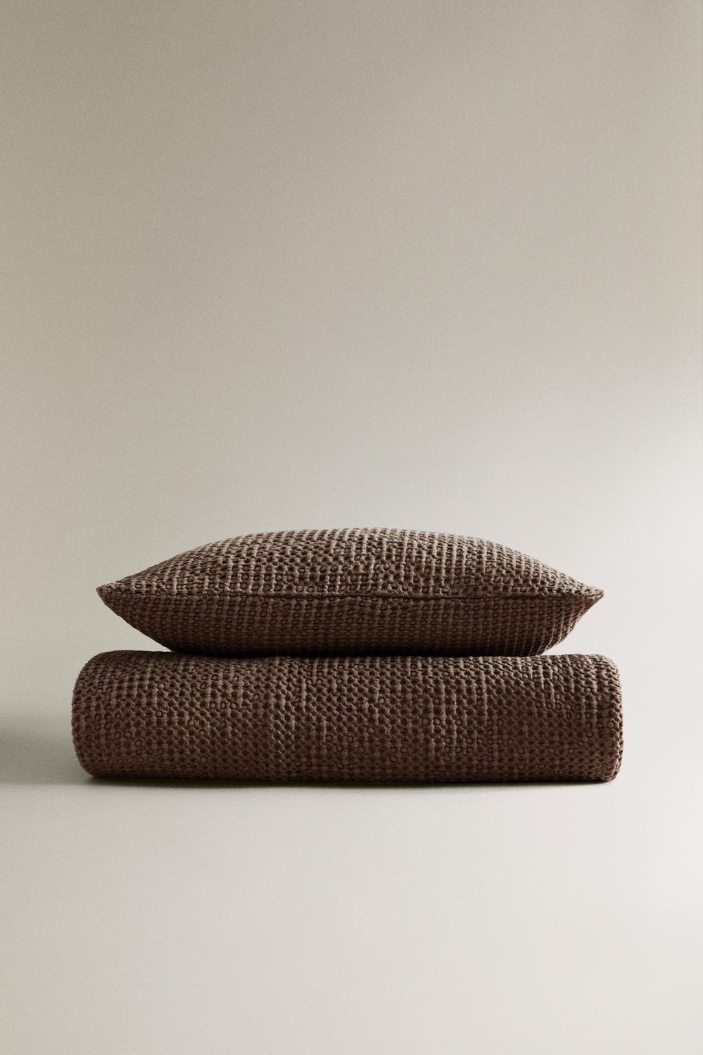 Одеяло из хлопка с мини вафельным трикотажем