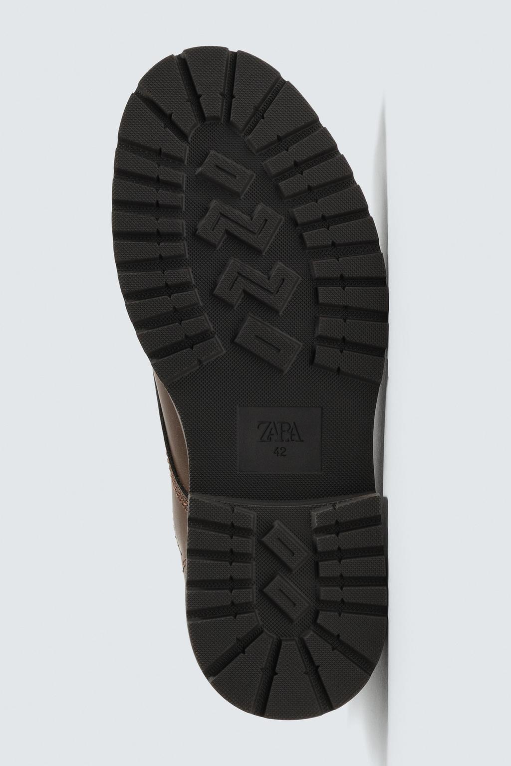 БОТИНКИ СО ШНУРОВКОЙ НА ОБЪЕМНОЙ ПОДОШВЕ