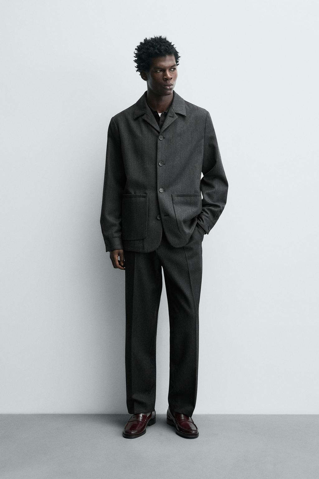 КУРТКА-РУБАШКА ИЗ 100% ШЕРСТИ С КАРМАНАМИ