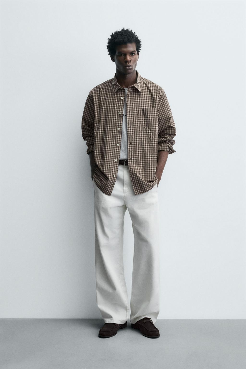 РУБАШКА RELAXED FIT В КЛЕТКУ