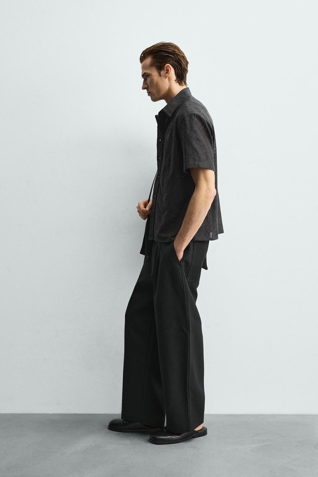 Рубашка с цветочным жаккардовым узором