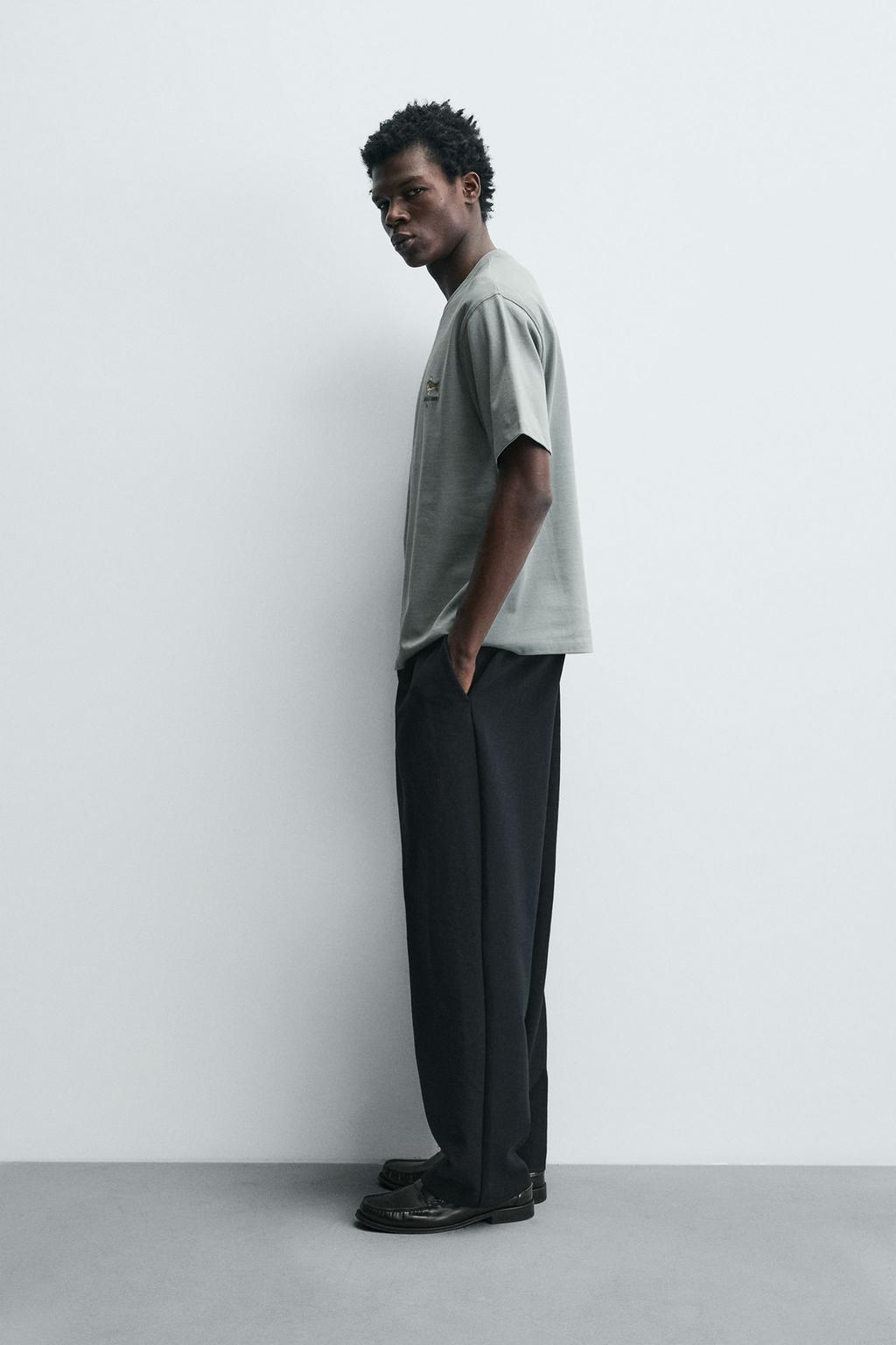 ФУТБОЛКА С ВЫШИВКОЙ В ВИДЕ РЫБЫ