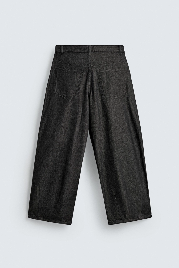 Джинсы плиссированные легкие