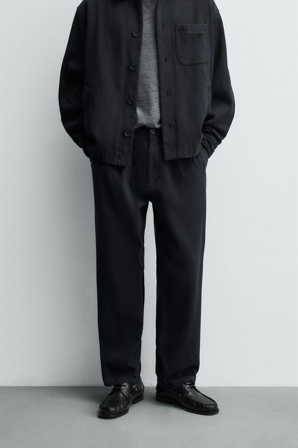 БРЮКИ REGULAR FIT ИЗ ТВИЛА