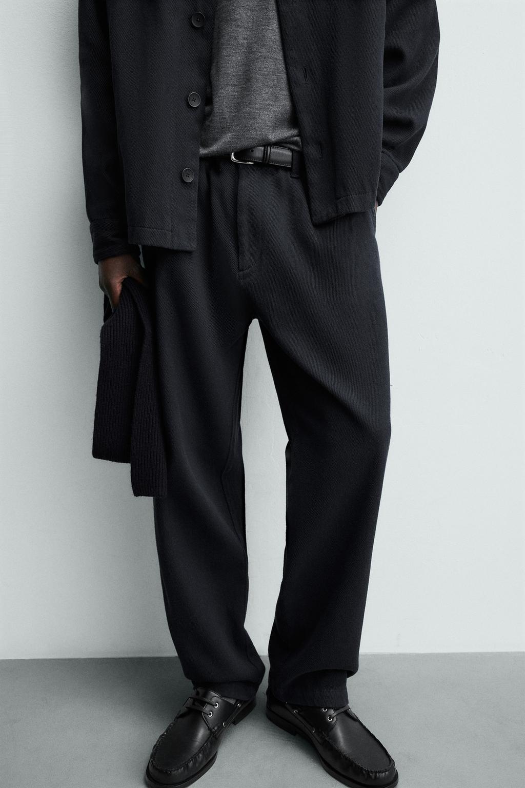 БРЮКИ REGULAR FIT ИЗ ТВИЛА