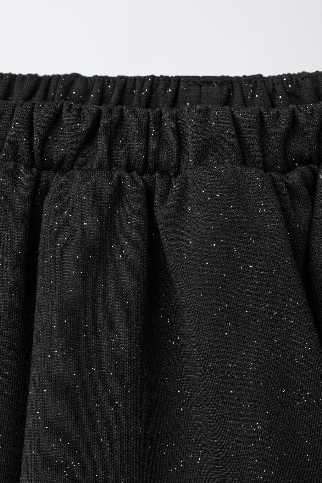 ЮБКА-БАЛЛОН ИЗ ТРИКОТАЖА ПУНТО РОМА С БЛЁСТКАМИ