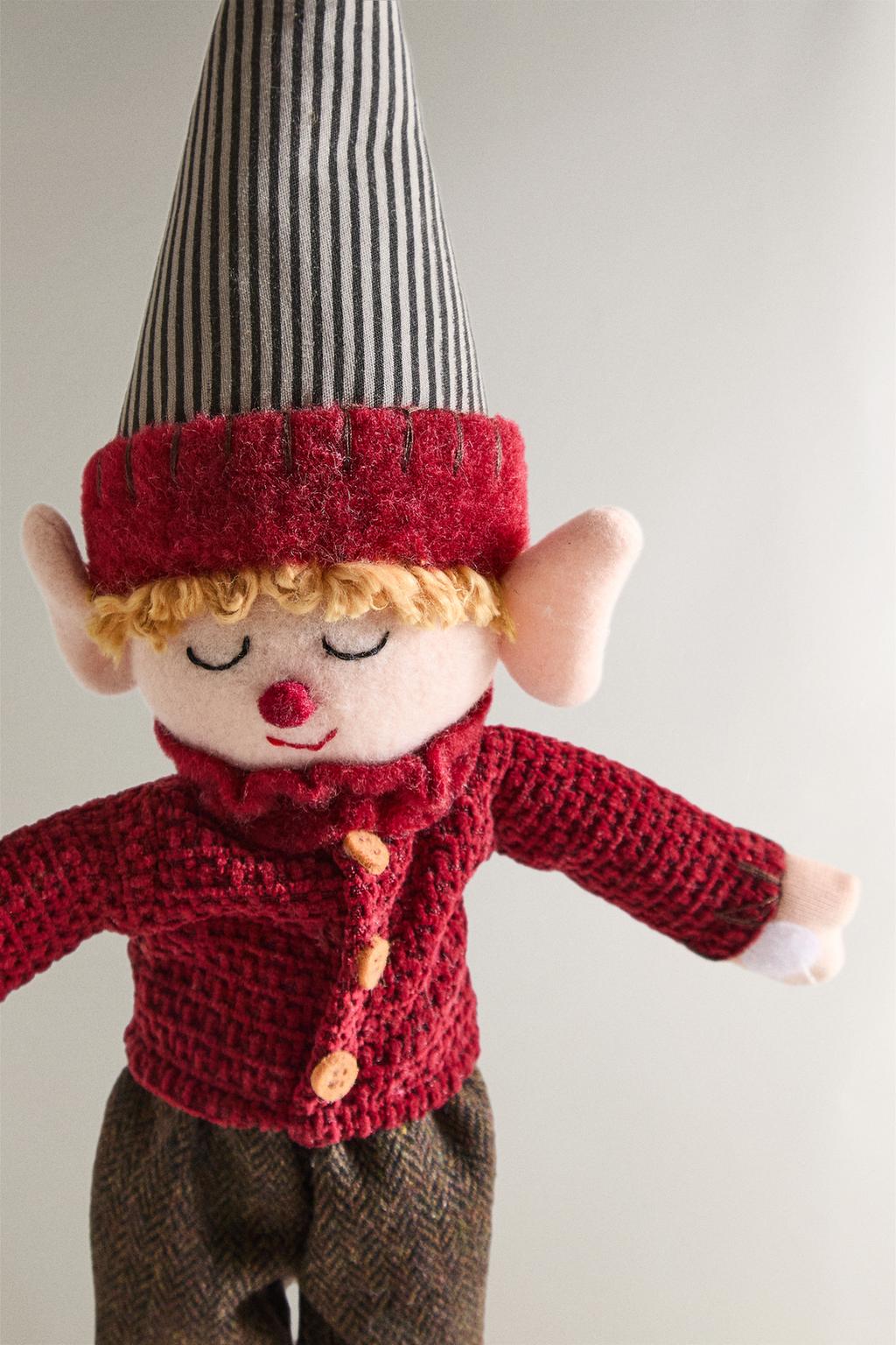 Детская веселая игрушка-эльф на рождество