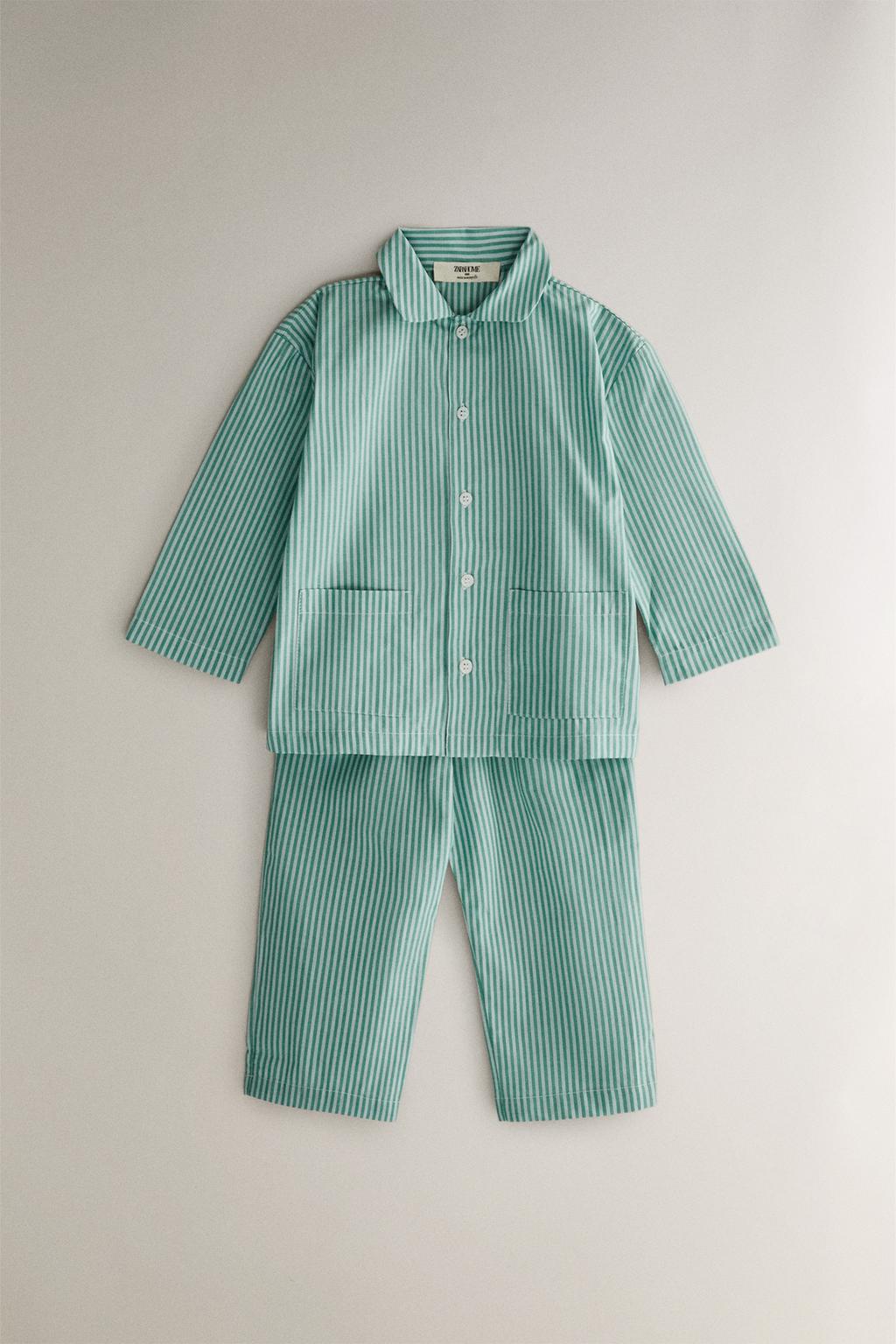 Детский пижамный комплект в полоску