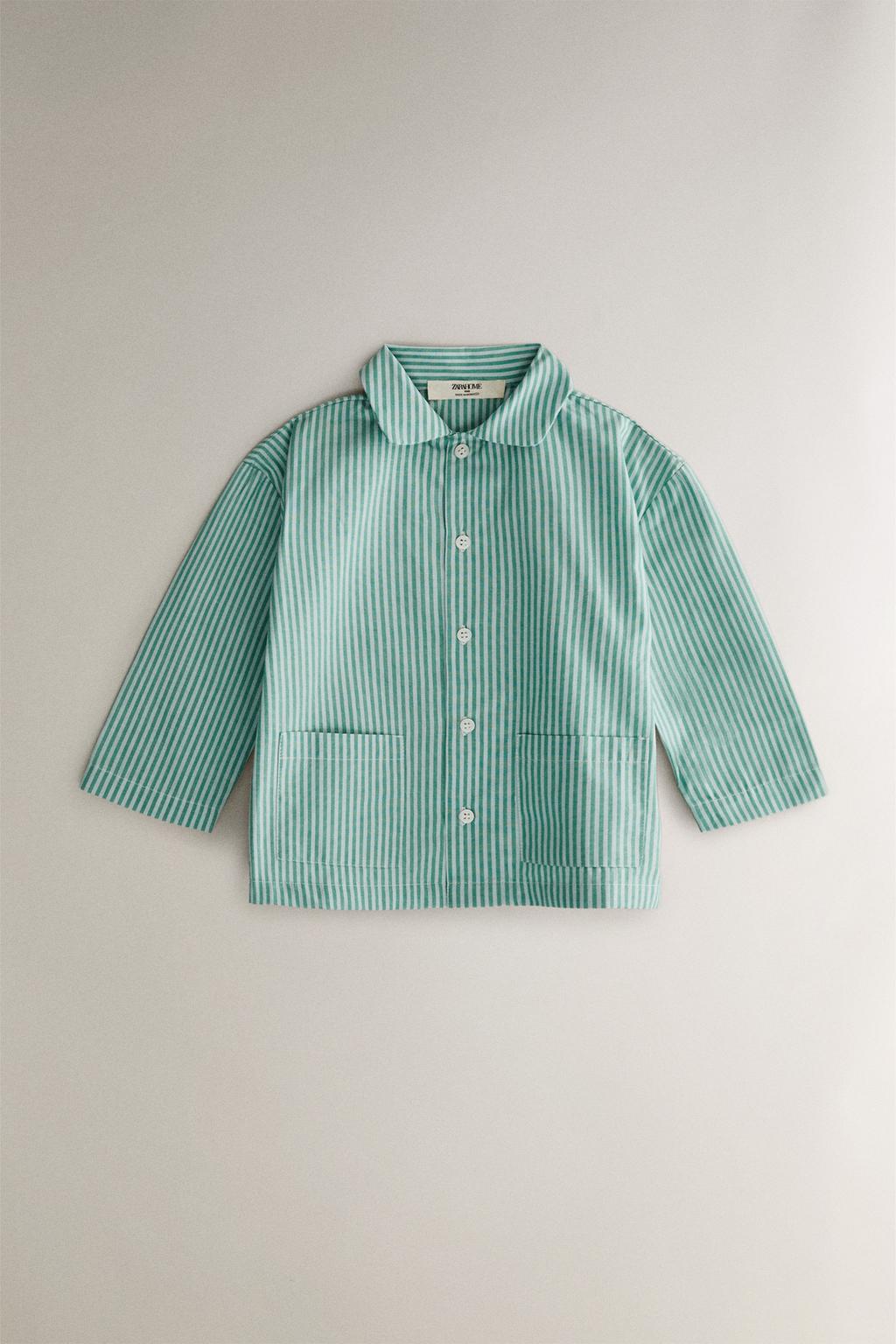 Детский пижамный комплект в полоску