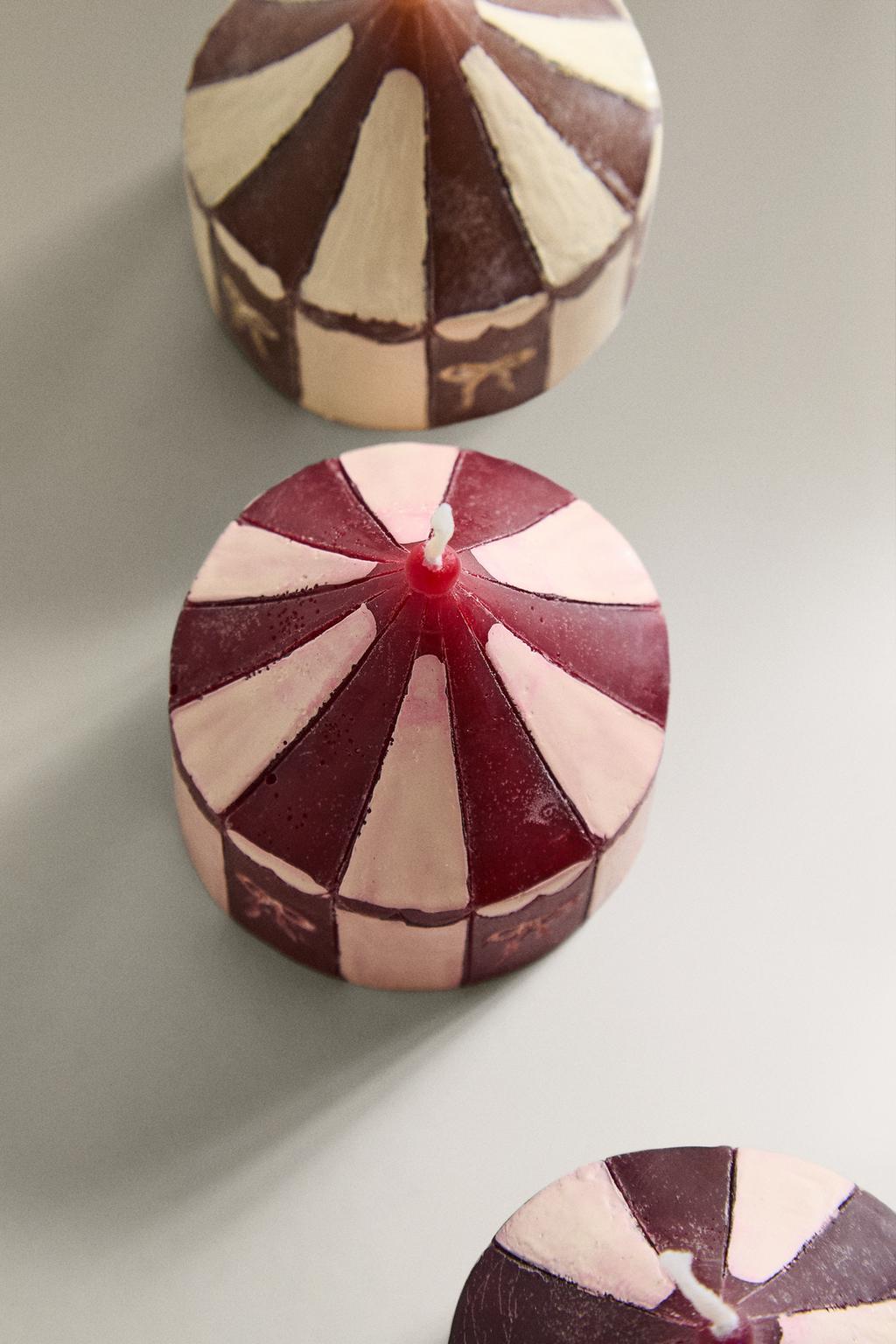 Набор ароматических свечей в форме палатки с запахом имбирного пряника (упаковка из 3 шт.)