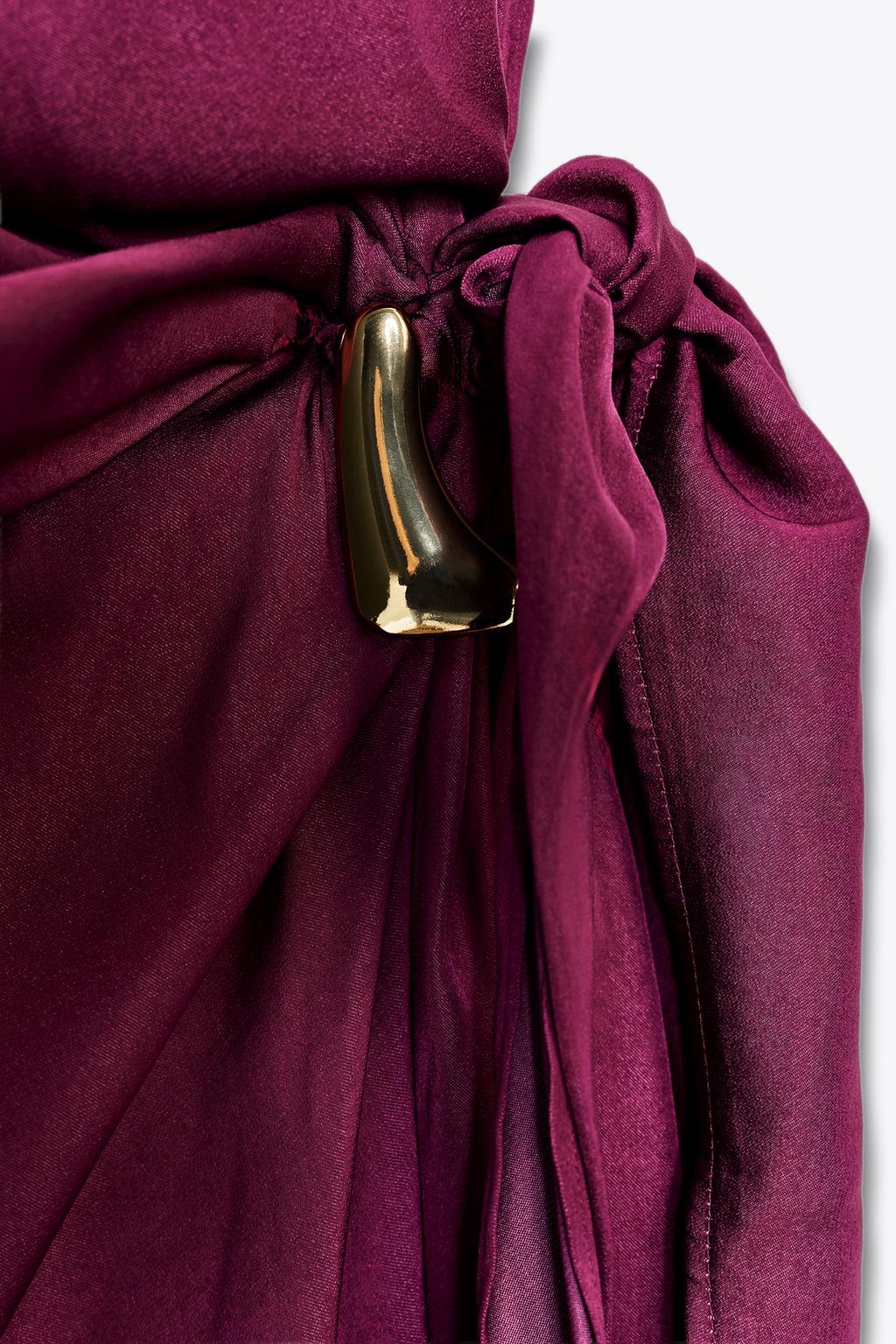 МИНИ-ПЛАТЬЕ ХАЛТЕР С УЗЛОМ