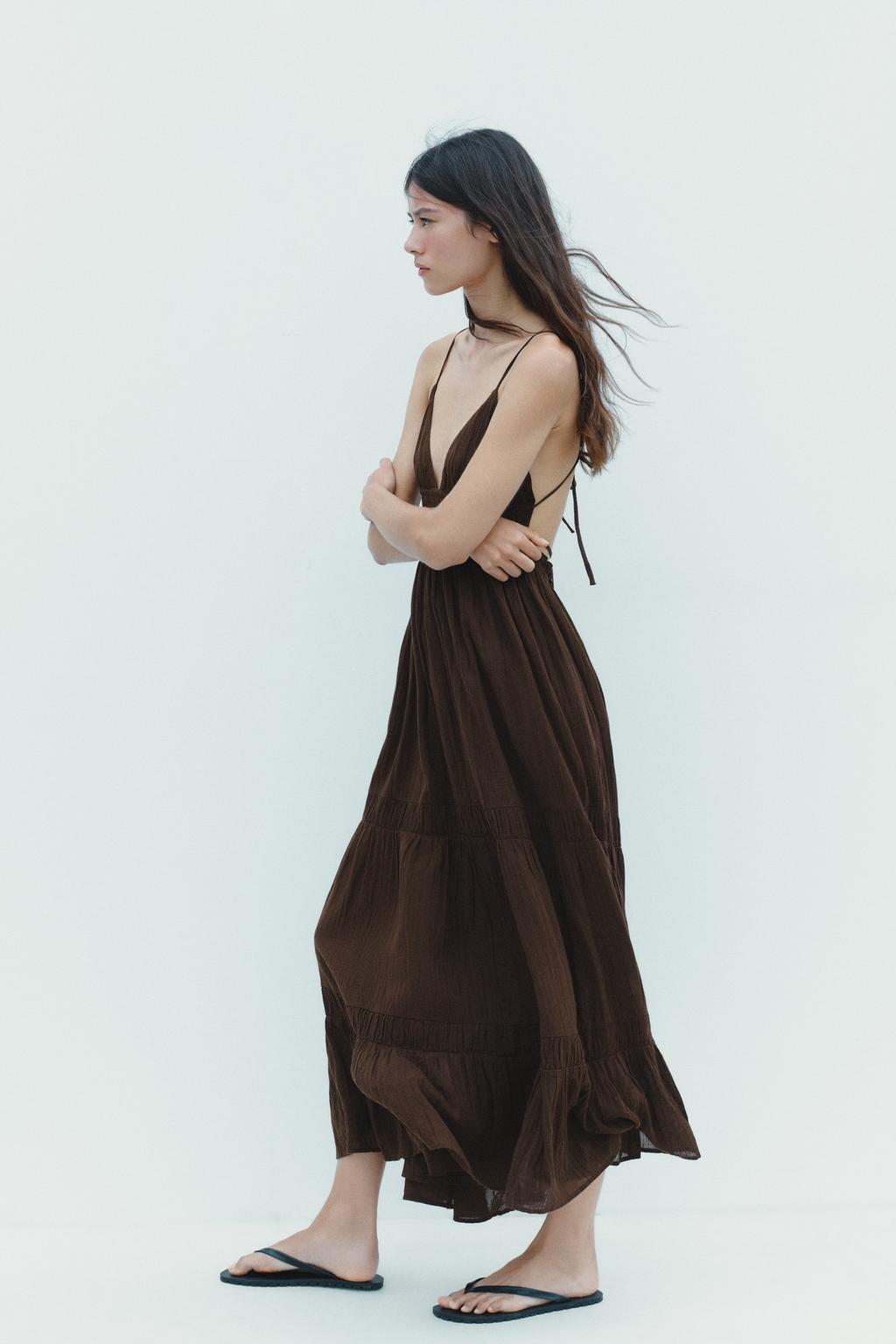 ПЛАТЬЕ МИДИ ИЗ МАРЛИ