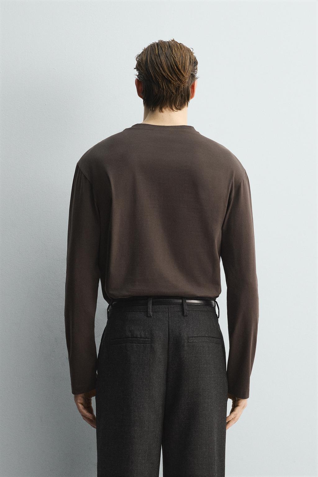 МЕРСЕРИЗОВАННАЯ ФУТБОЛКА С ДЛИННЫМИ РУКАВАМИ — LIMITED EDITION