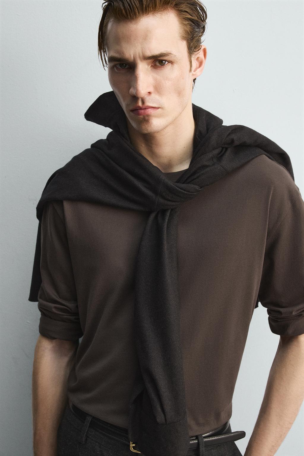 МЕРСЕРИЗОВАННАЯ ФУТБОЛКА С ДЛИННЫМИ РУКАВАМИ — LIMITED EDITION