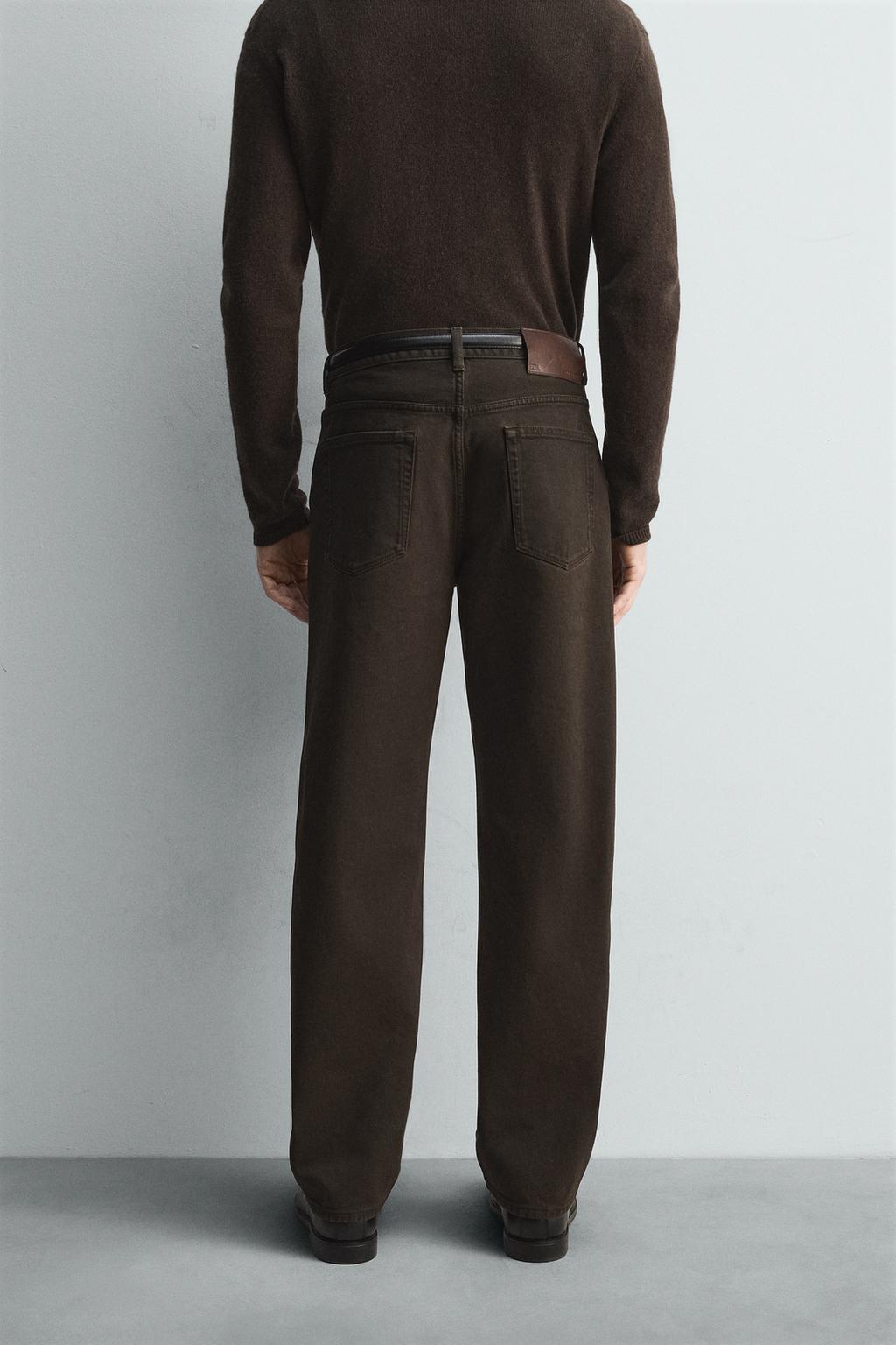 ДЖИНСЫ STRAIGHT FIT С ВОЩЕНЫМ ПОКРЫТИЕМ