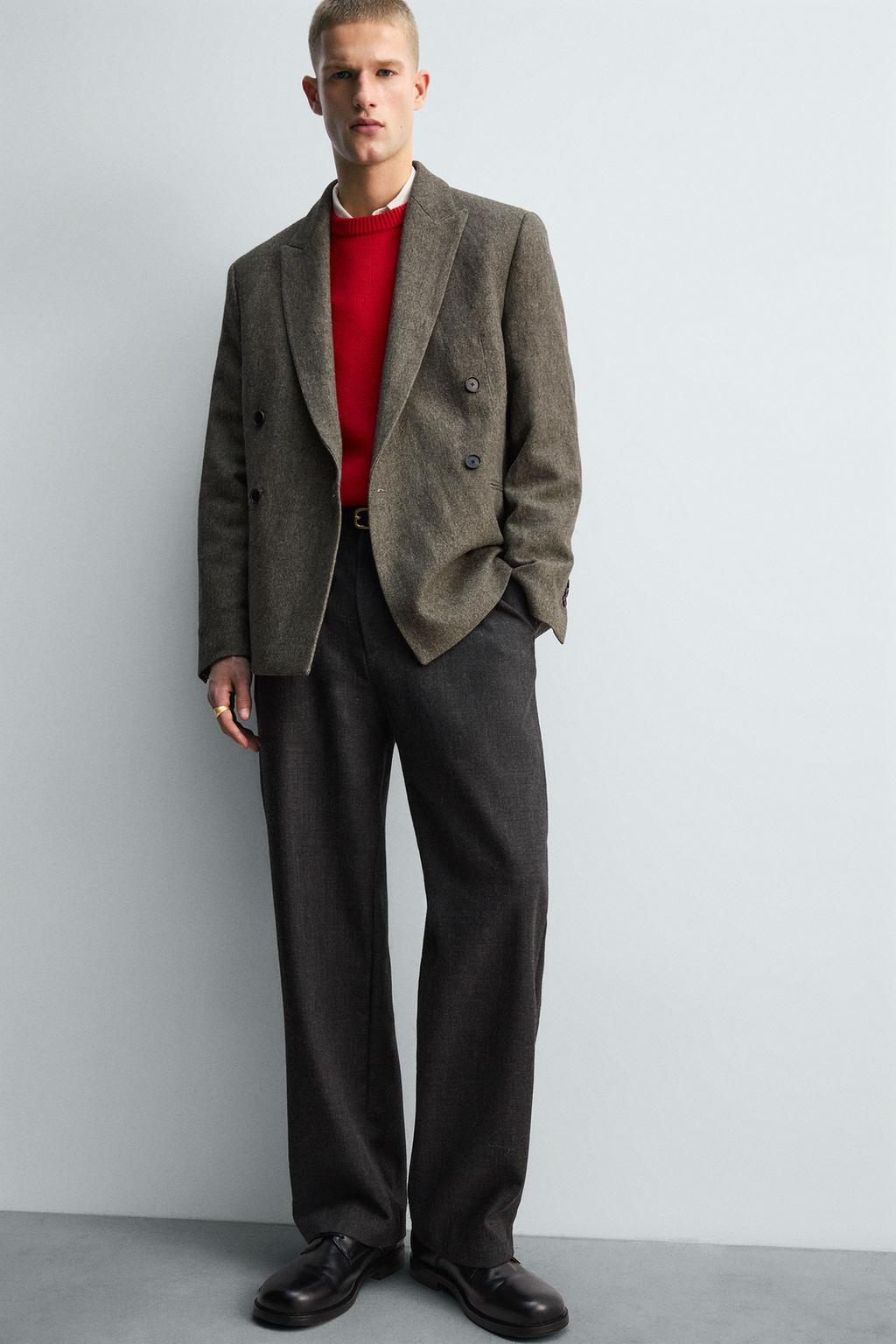 БРЮКИ ИЗ 100% ШЕРСТИ С ЗАЩИПАМИ — LIMITED EDITION