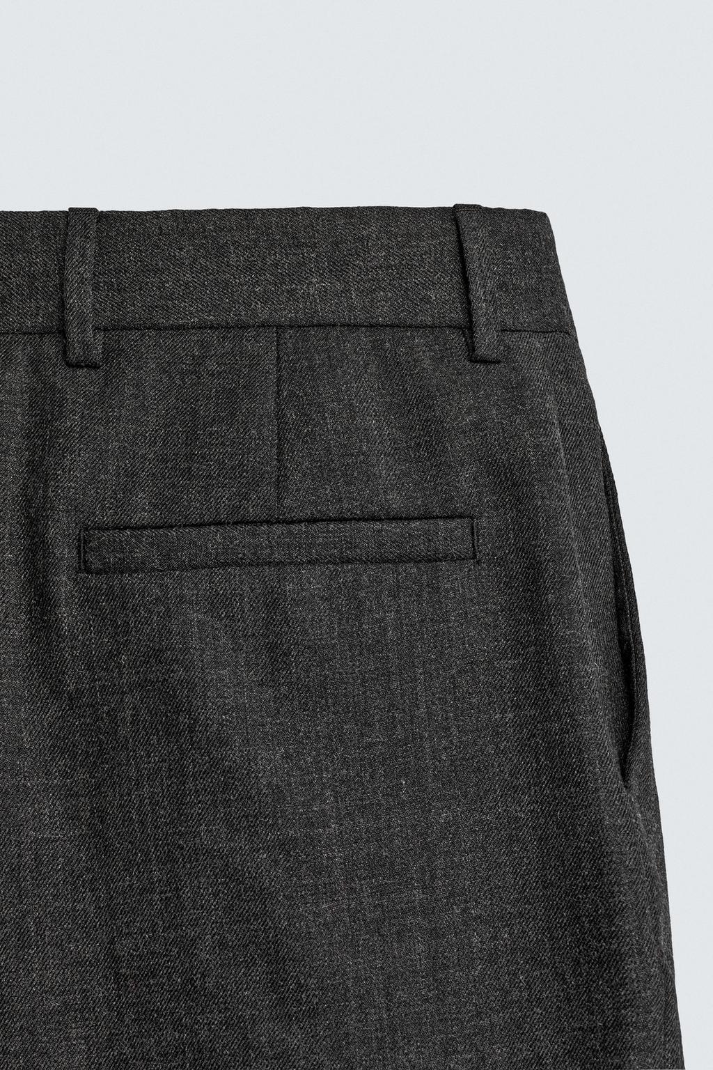 БРЮКИ ИЗ 100% ШЕРСТИ С ЗАЩИПАМИ — LIMITED EDITION