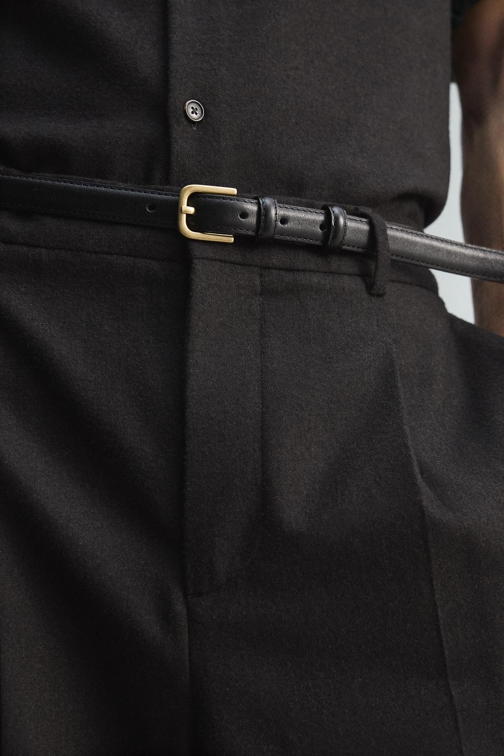 БРЮКИ ИЗ СМЕСОВОЙ ШЕРСТИ С ЗАЩИПАМИ — LIMITED EDITION