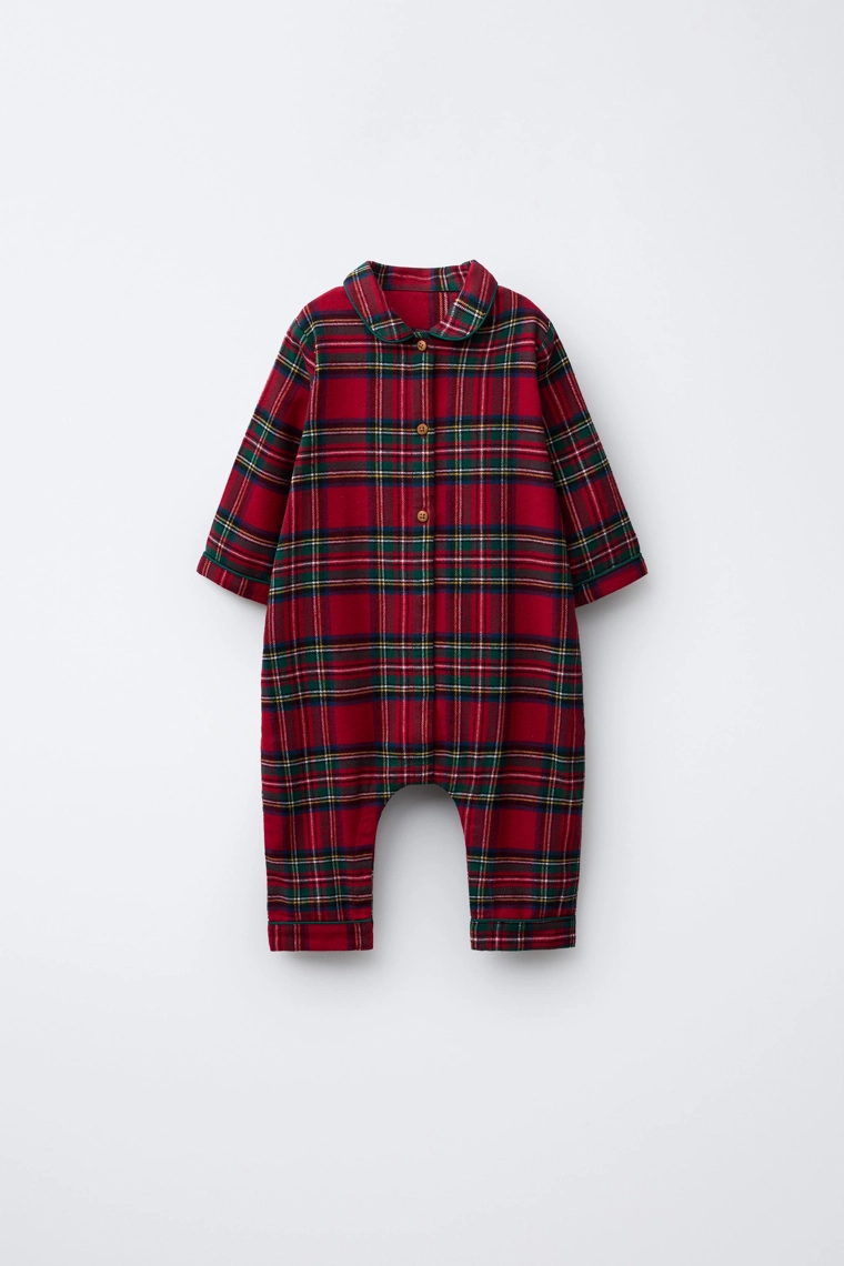 КОМБИНЕЗОН ИЗ ФЛАНЕЛИ В КЛЕТКУ