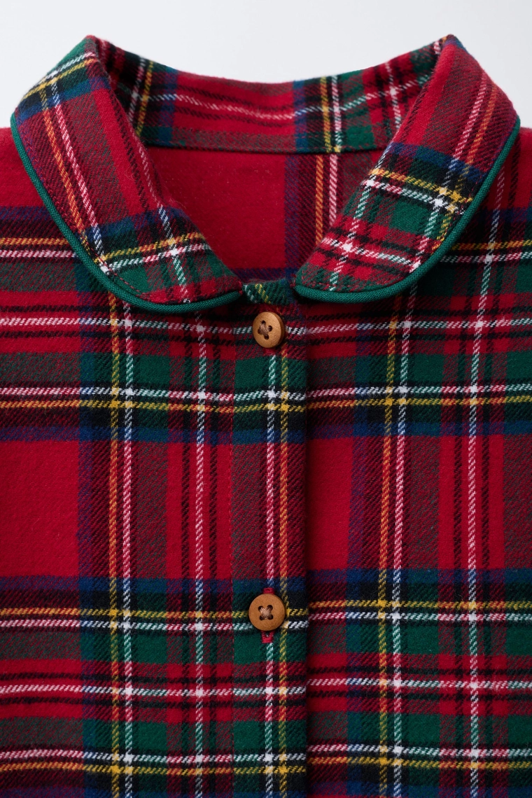 КОМБИНЕЗОН ИЗ ФЛАНЕЛИ В КЛЕТКУ