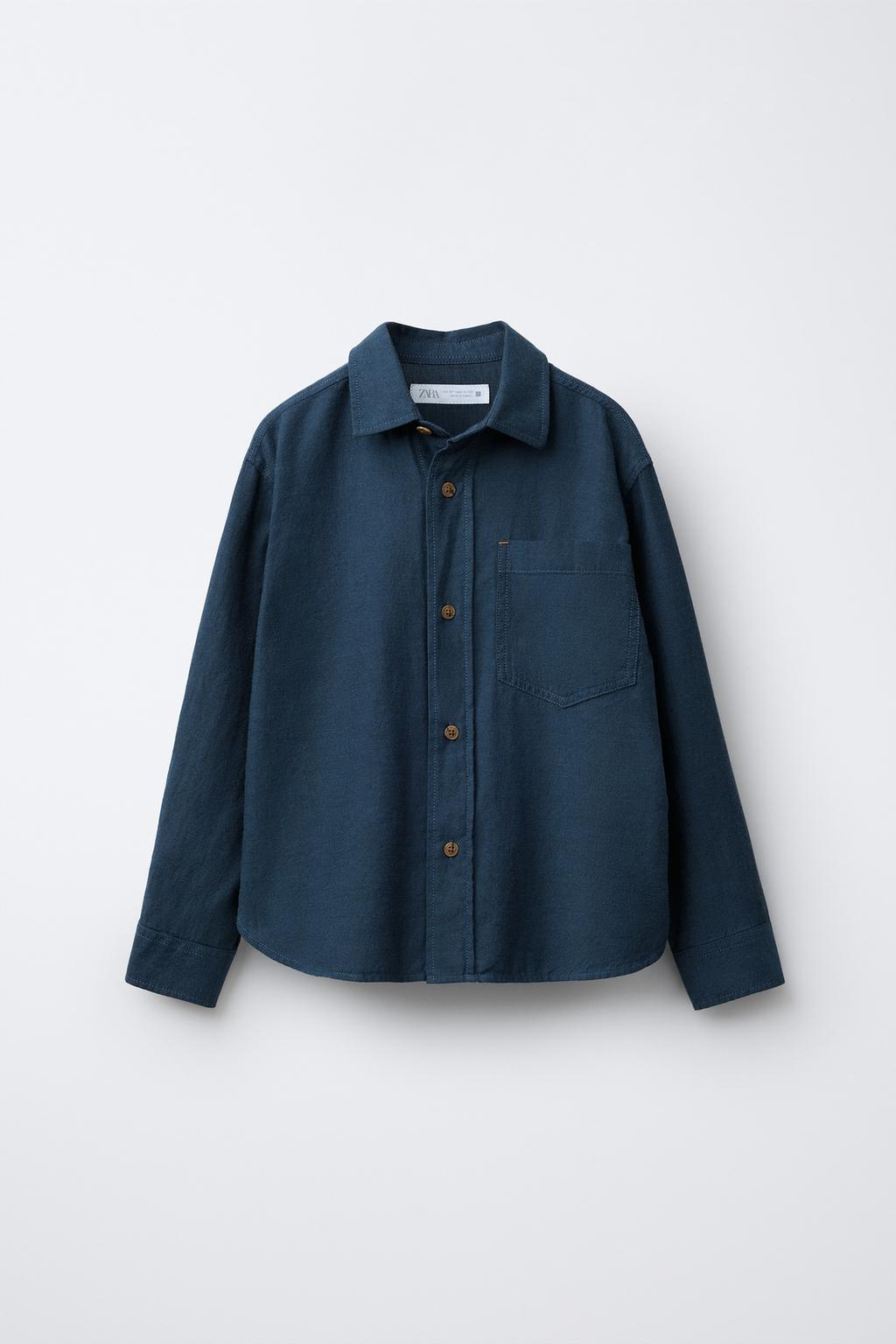 ФЛАНЕЛЕВАЯ РУБАШКА С КАРМАНОМ