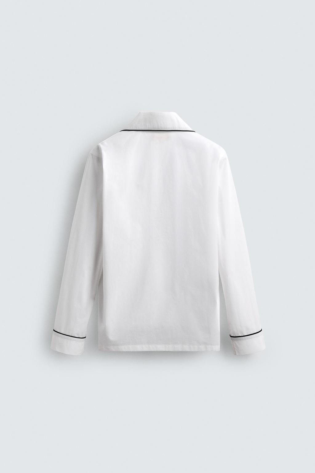 ПИЖАМНЫЙ КОМПЛЕКТ С КОНТРАСТНОЙ ОТДЕЛКОЙ, ОГРАНИЧЕННАЯ СЕРИЯ