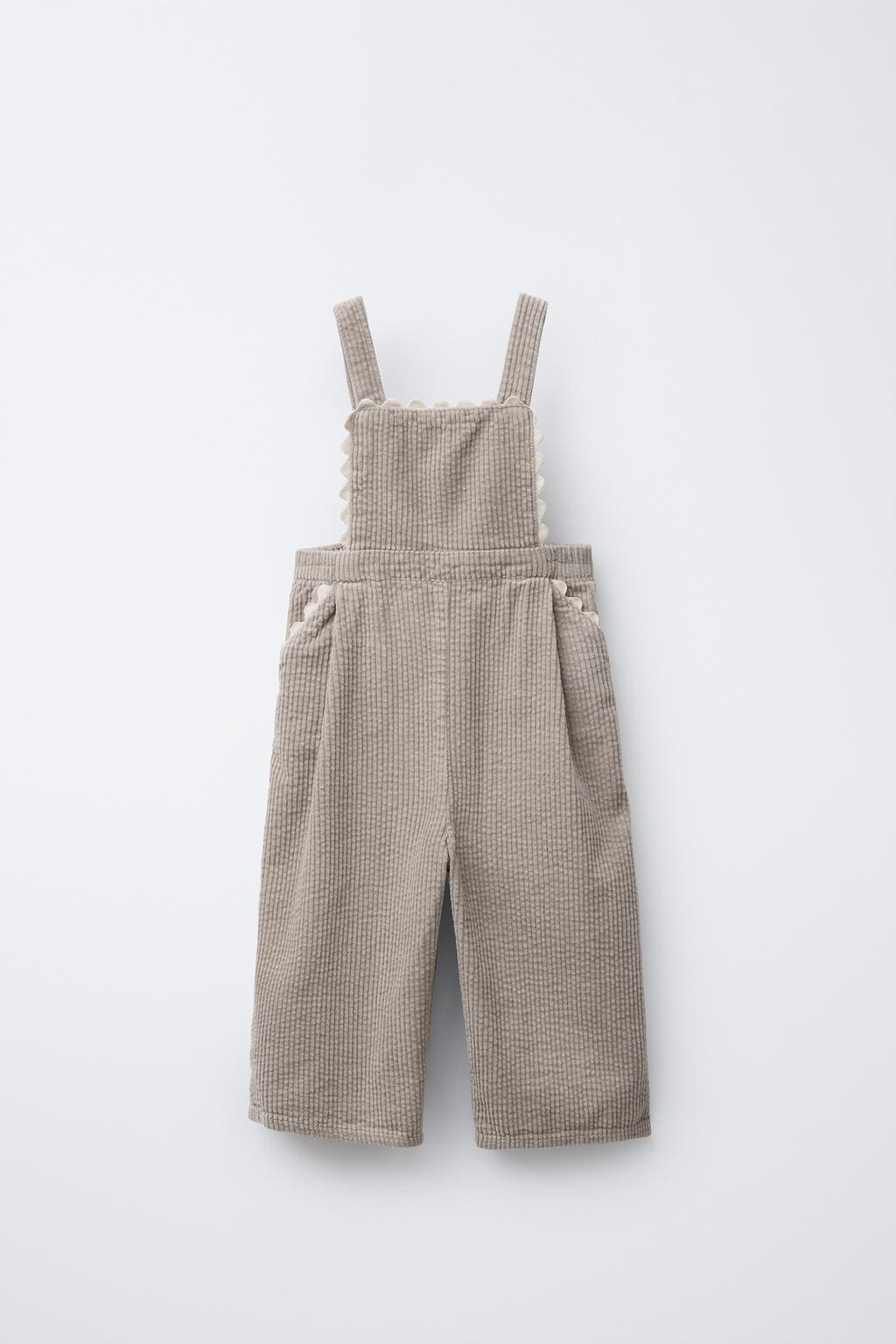 ДЛИННЫЙ ВЕЛЬВЕТОВЫЙ КОМБИНЕЗОН С ВОЛНИСТОЙ ОТДЕЛКОЙ