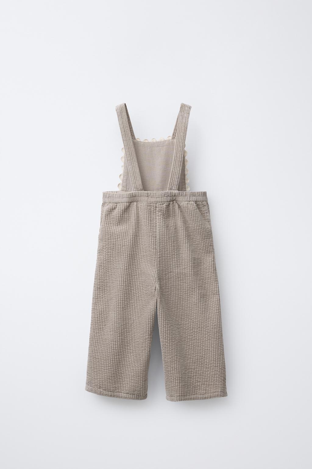 ДЛИННЫЙ ВЕЛЬВЕТОВЫЙ КОМБИНЕЗОН С ВОЛНИСТОЙ ОТДЕЛКОЙ