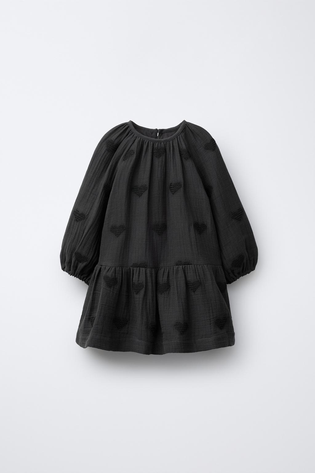 ПЛАТЬЕ С ВЫШИВКОЙ «СЕРДЕЧКИ»