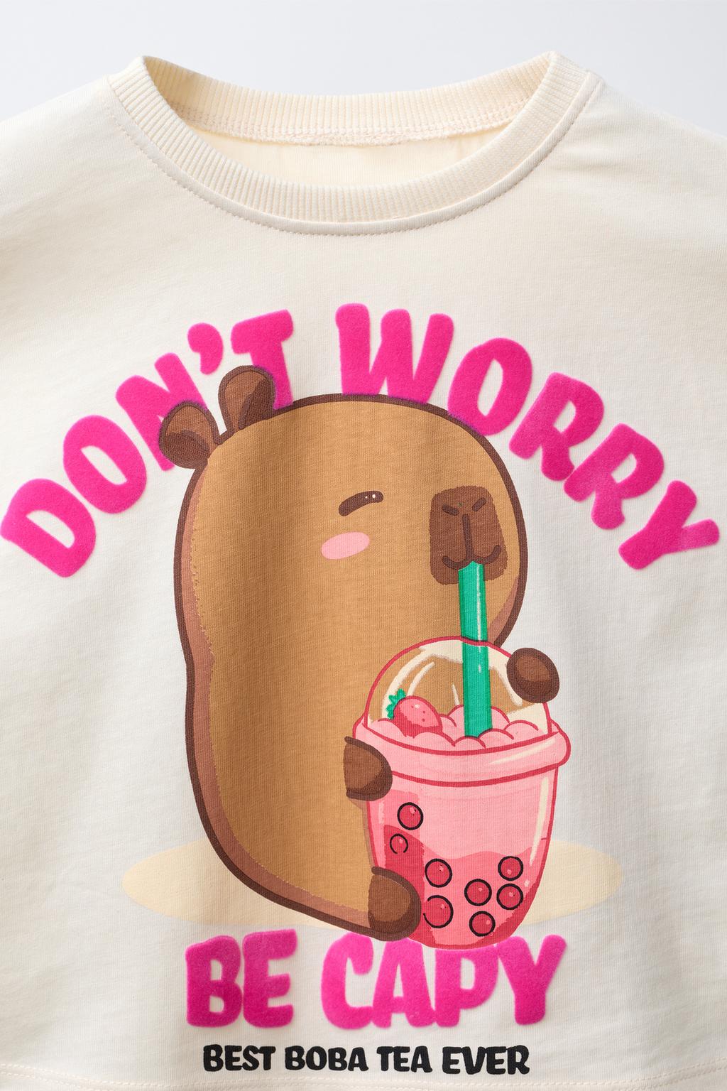 ФУТБОЛКА С ПРИНТОМ CAPIBARA CAPYFUN ©