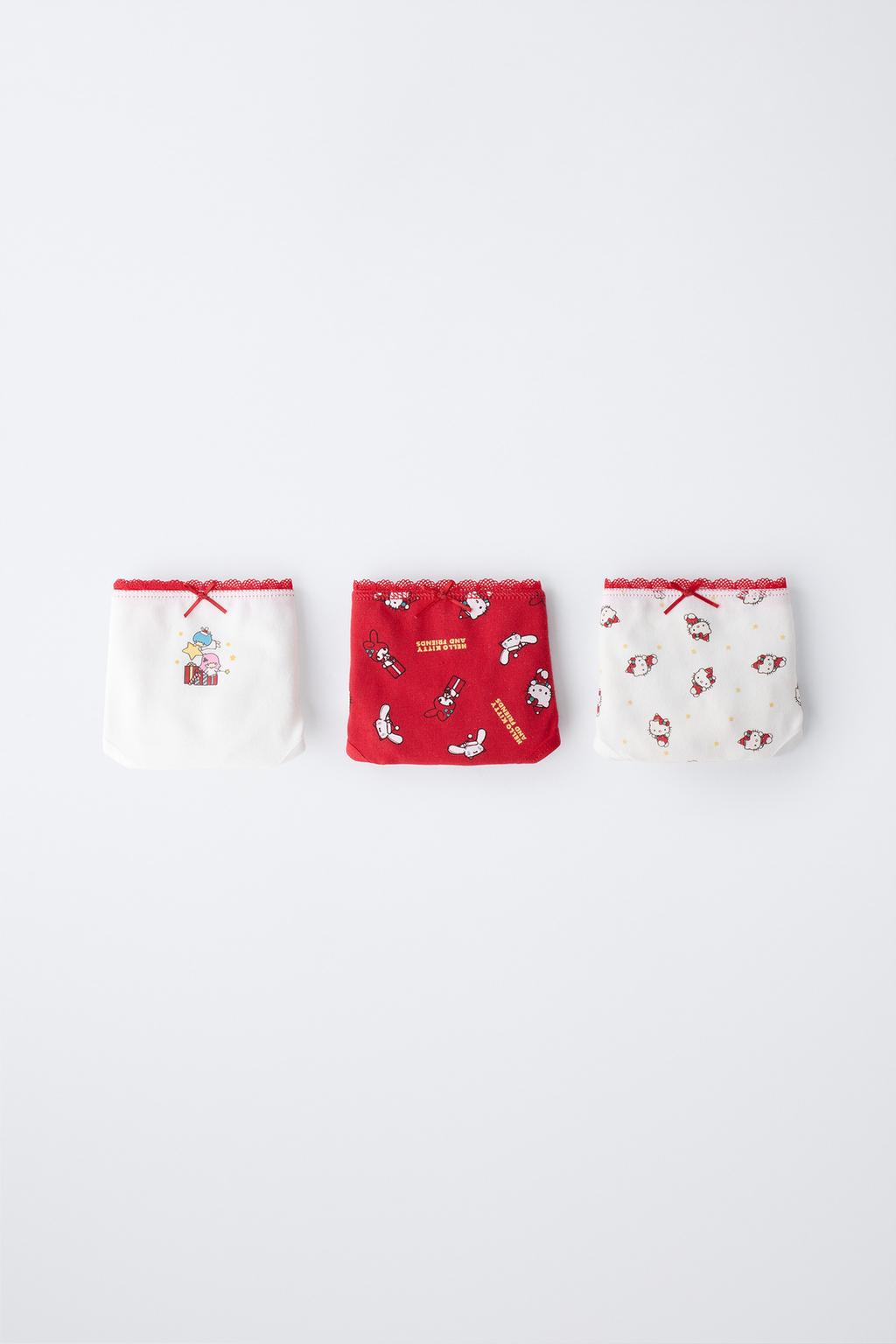 1-6 ЛЕТ/НАБОР ИЗ ТРЕХ ТРУСОВ HELLO KITTY © SANRIO