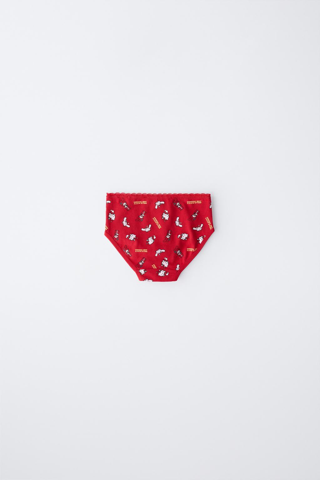 1-6 ЛЕТ/НАБОР ИЗ ТРЕХ ТРУСОВ HELLO KITTY © SANRIO