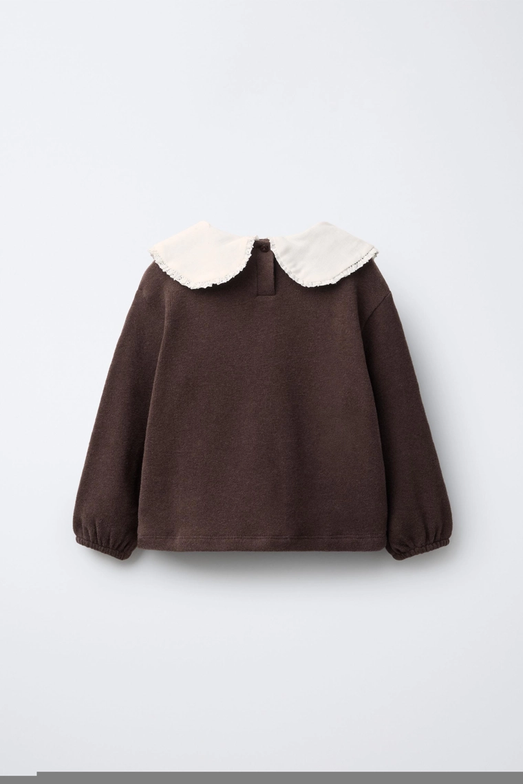 ФУТБОЛКА SOFT TOUCH С ВЫШИТЫМ ОТЛОЖНЫМ ВОРОТНИКОМ