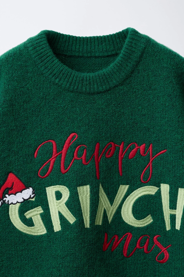 ВЯЗАНЫЙ ДЖЕМПЕР THE GRINCH ™ DR. SEUSS ENTERPRISES ©