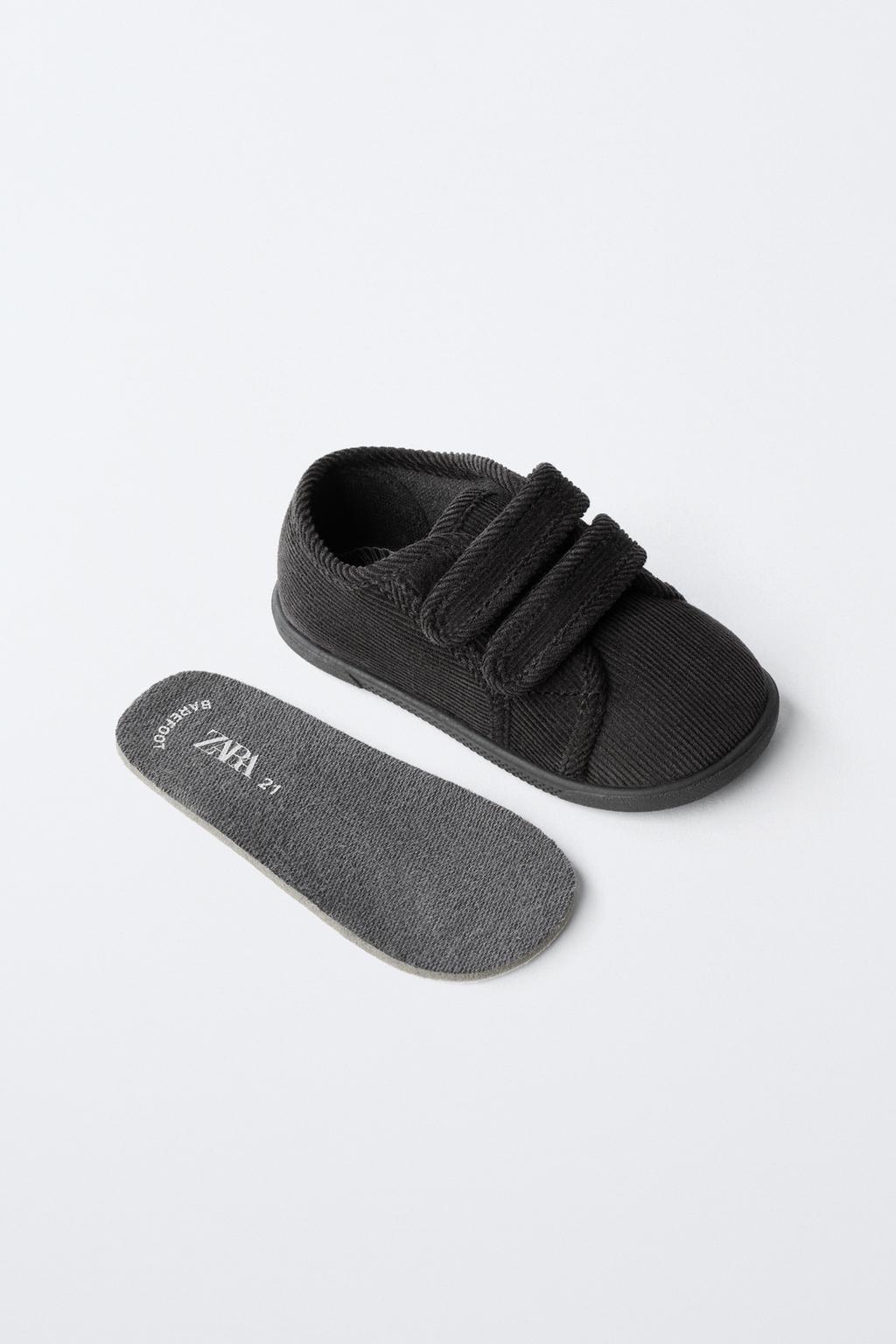 Ботинки без пятки из вельвета