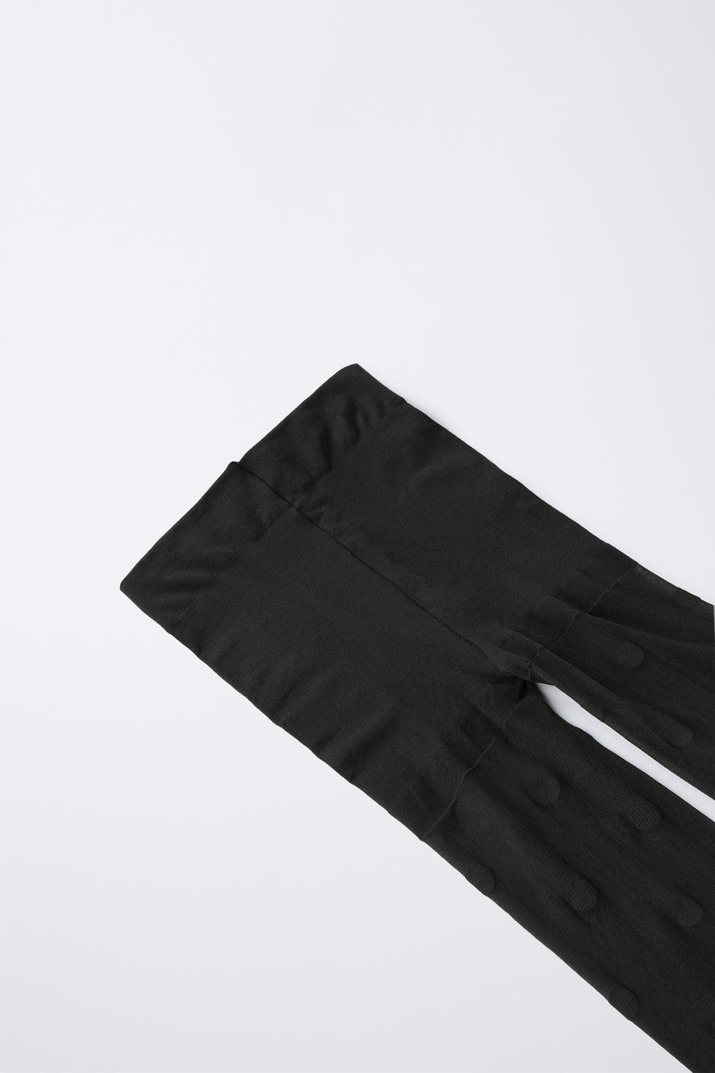 Колготки с микрофиброй в горошек