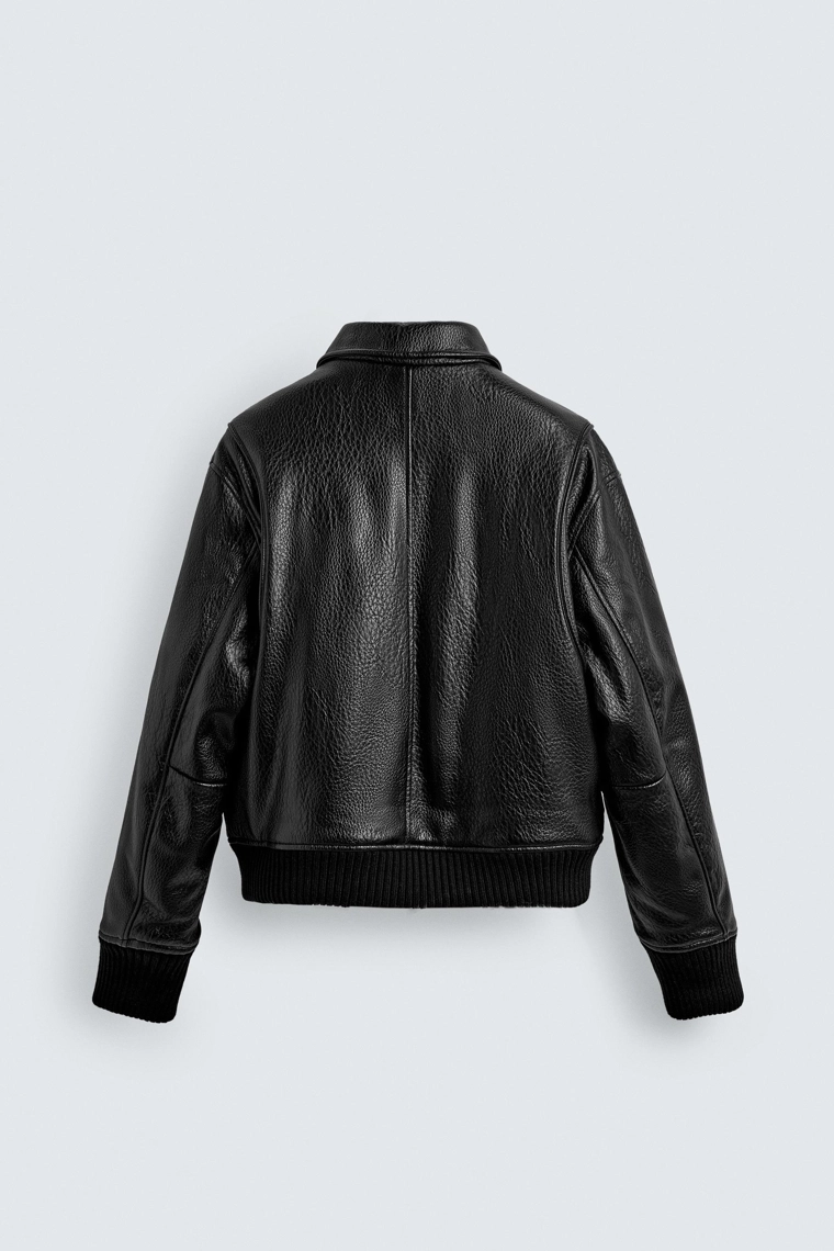 СТЕГАНАЯ КУРТКА ИЗ ИСКУССТВЕННОЙ КОЖИ