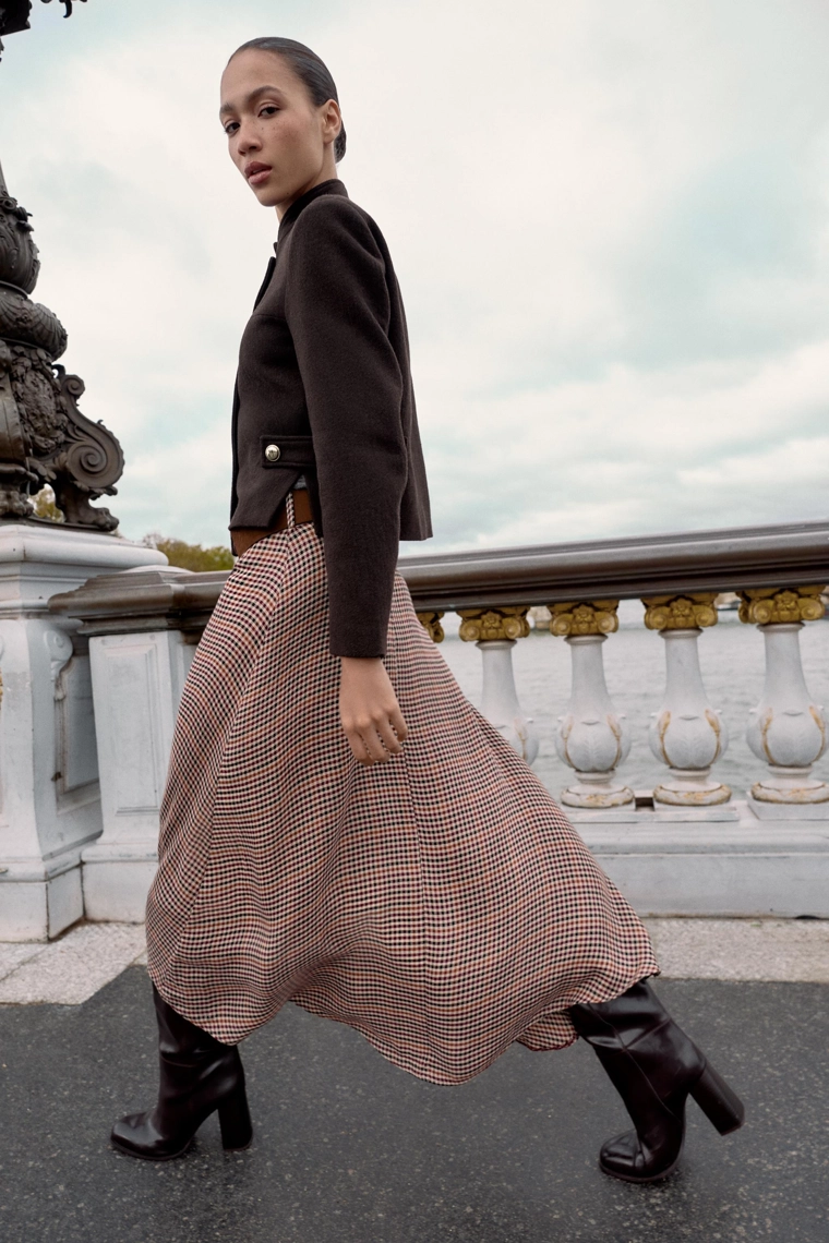 КАРДИГАН ИЗ ШЕРСТИ С ВОРОТНИКОМ-СТОЙКОЙ