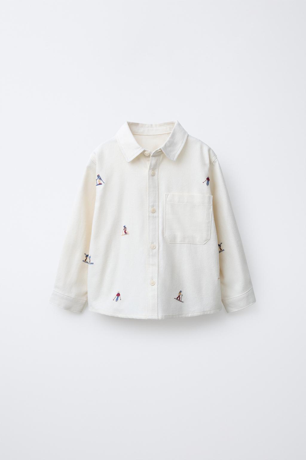 РУБАШКА SOFT TOUCH С ВЫШИВКОЙ «ЛЫЖНИКИ»