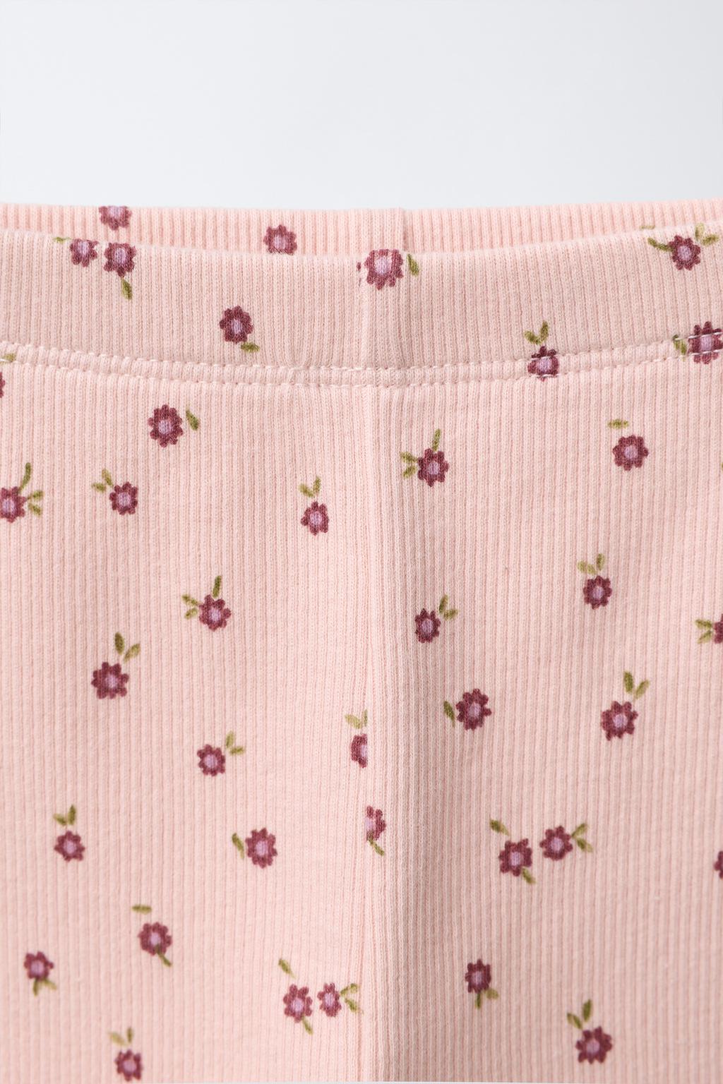 ЛЕГИНСЫ В РУБЧИК С ЦВЕТОЧНЫМ ПРИНТОМ