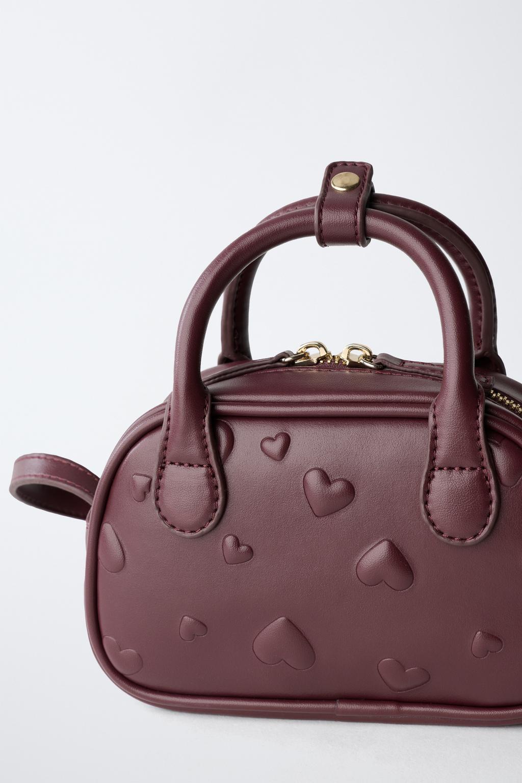 МИНИ-СУМКА-БОУЛИНГ С СЕРДЕЧКАМИ