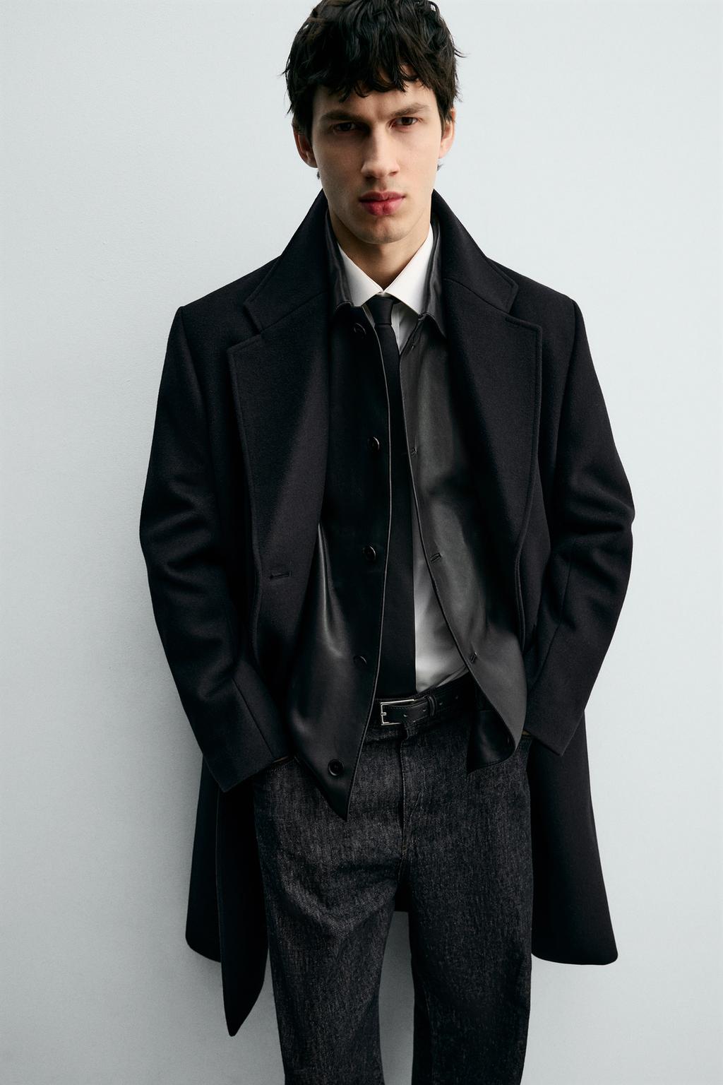 ДВУБОРТНОЕ ПАЛЬТО ИЗ ШЕРСТИ